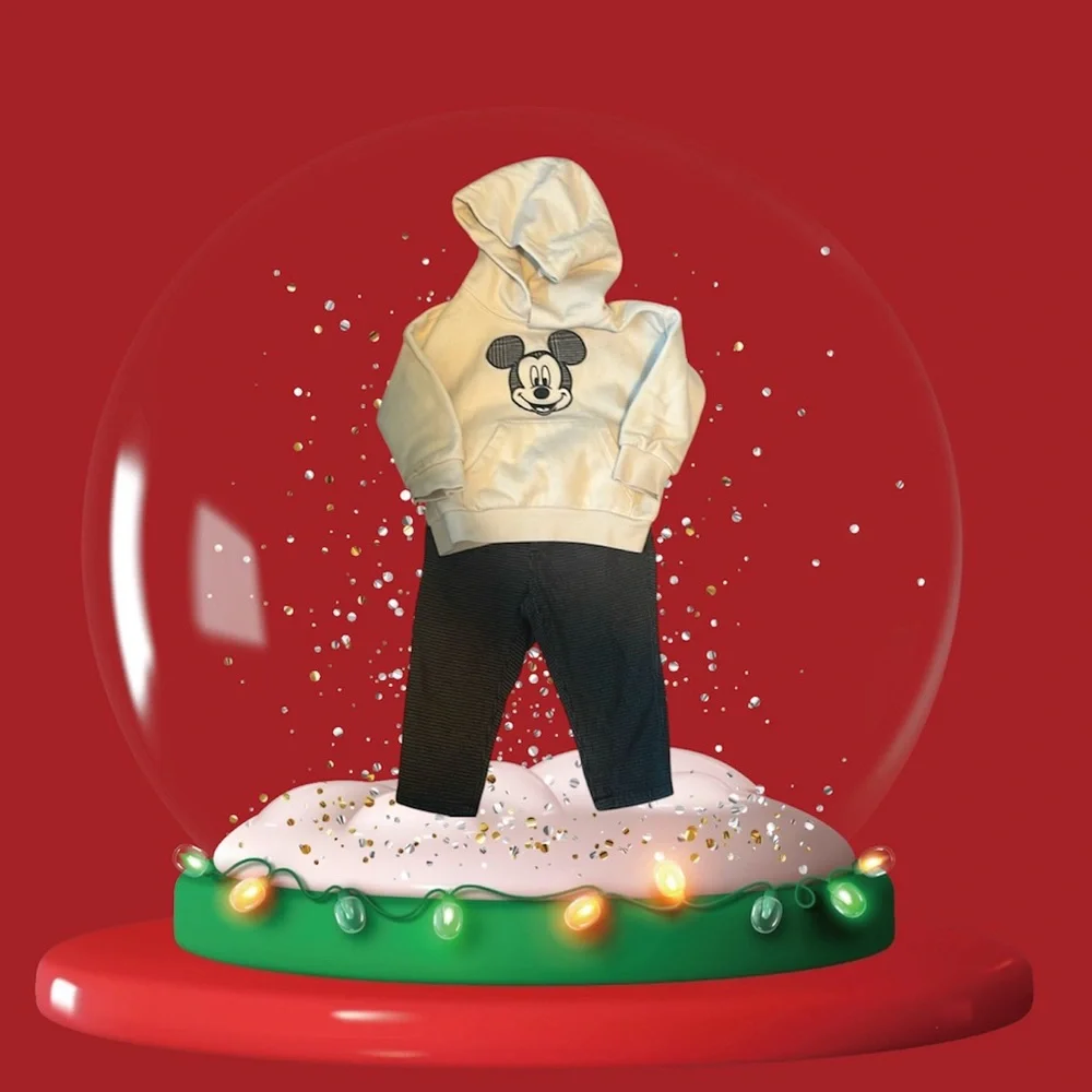 🛍️SALE🛍️ GAP & Disney Soft Mickey Mouse Hoodie Combination & Pants - Picture 12 of 13